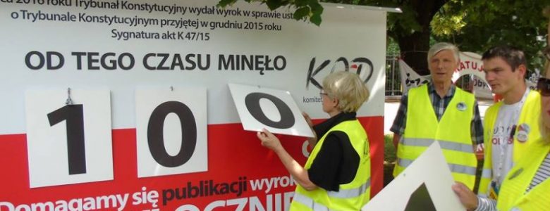 KOD Podlaskie - dyżur przy liczniku