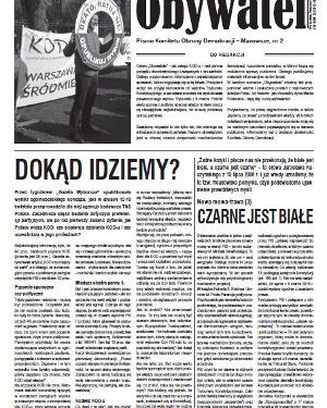 Pismo KOD Mazwsze "Obywatel" nr 2