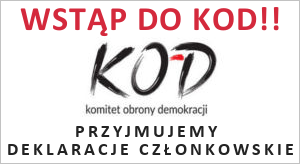 Przyjmujemy deklaracjce członkowskie KOD