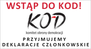 Przyjmujemy deklaracjce członkowskie KOD
