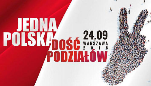 Marz "Jedna Polska - dość podziałów" 24.09.2016