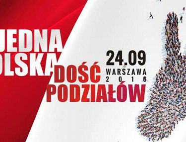 Marz "Jedna Polska - dość podziałów" 24.09.2016